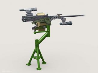 M2A1 QCB on Pedestal Mount for HMMWV & Gun Trucks - Short Version 
