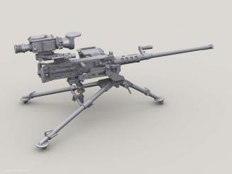 M2A1 QCB HMG on M3 Tripod 