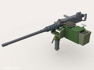 M2 HMG on Mk.93 Mount w/100rd Ammo Box 