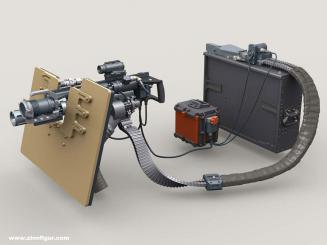 M134D Minigun on SAG Shield Mount w/ 4,000 rd Ammo Box 