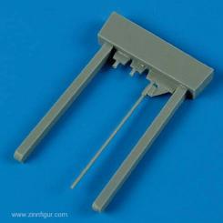 Tubes de canon Lavochkin La-5 et tube Pitot 