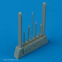 Tubes de canon IL-2 Stormovik et tube Pitot 