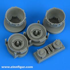 Capots de moteur B-25H/J Mitchell avec volets fermés (Hasegawa) 