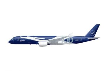 Geschenkset Airbus A350-900 - "100 Jahre Lufthansa" 