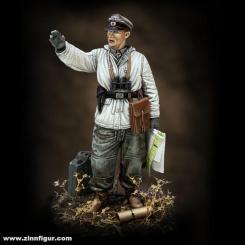 Soldat de char allemand en uniforme d'hiver 