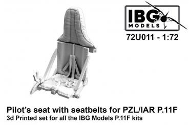 PZL/IAR P.11F Siège avec harnais 