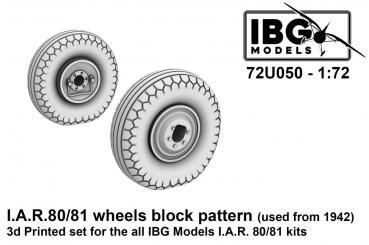 IAR.80/81 Wheels with Block Pattern (from 1942) 