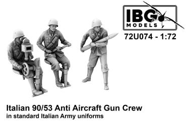 Italian 90/53 Anti Aircraft Gun Crew 