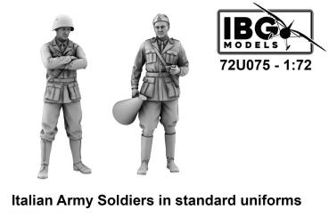 Italian Army Soldiers in Standard Uniforms 