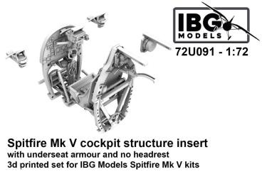 Structure de cockpit Spitfire Mk.V sans appuie-tête 