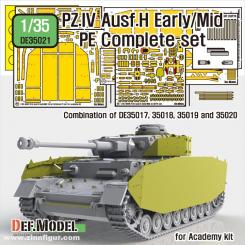 Pz.IV Ausf.H früh/mittel Fotoätzteilset komplett 