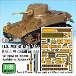 M3 Stuart spät Ätzteile 
