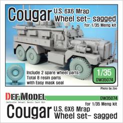 U.S Cougar 6x6 MRAP Sagged Wheel set 