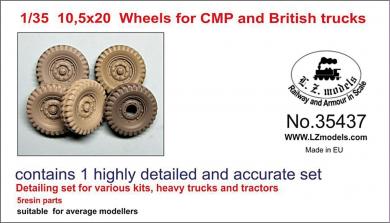 Roues 10,5 x 20 pour les camions CMP et britanniques 