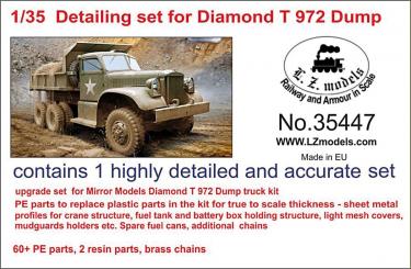 Diamond T 972 Camion à benne basculante set détaillé 