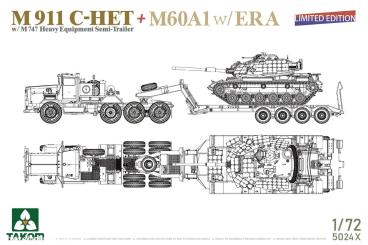 M911 C-HET mit M747 Auflieger & M60A1 mit ERA 