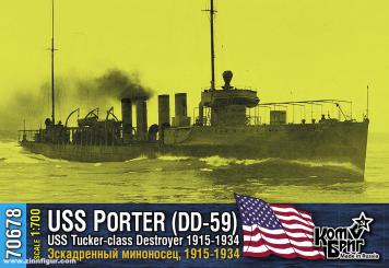 Destroyer USS Porter DD-59 - 1915-34 