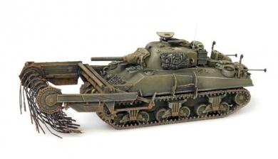 Sherman M4A4 Flail dragueur de mines UK/US 