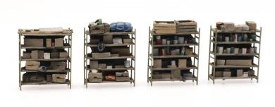 4 storage shelves 