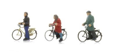 Radfahrer an der Ampel 