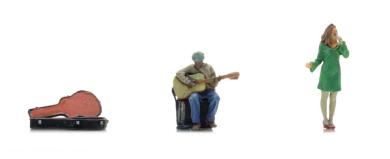 Musiciens de rue (2 personnages) 