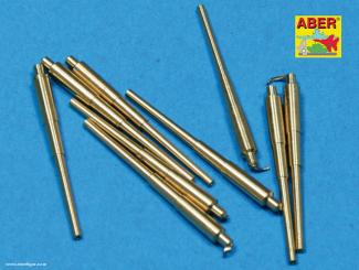 Set of 9 pcs 406mm long Barrels for Ships North Carolina & Washington 