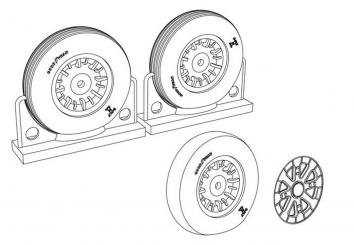 Roues F4U Corsair - Profil rainuré 
