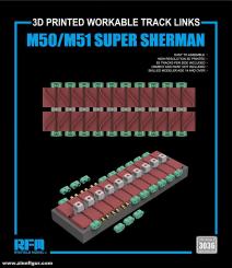M50/M51 Super Sherman Workable Track Links 
