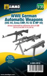 Armes automatiques allemandes (StG.44, Erma EMP, FG42 & MP40) 2ème guerre mondiale 