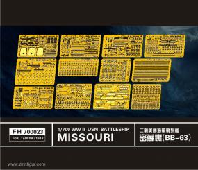 USS Missouri Etched Parts 