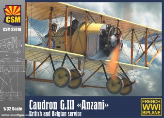 Caudron G.III "Anzani" - Forces aériennes britanniques et belges 