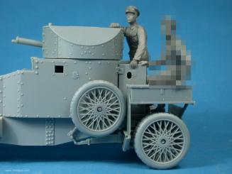 British RNAS Crewman Observing  -Armoured Car Division 