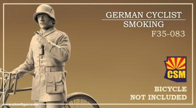 German Cyclist Smoking 