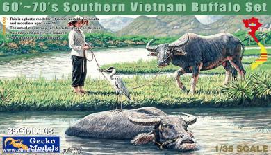 Vietnamesin mit Büffeln 