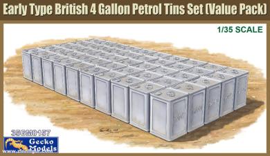Frühe Britische 4-Gallonen-Benzinkanister 