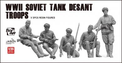 Sowjetische Soldaten - Panzeraufsitzer 
