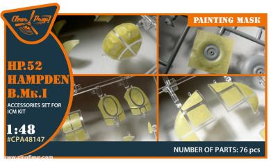HP.52 Hampden B Mk.I Painting Mask (ICM) 