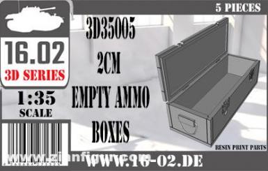 2cm Munitionskisten - leer 