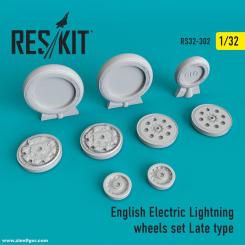 English Electric Lightning Roues en retard 