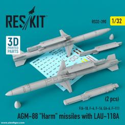 AGM-88 Harm Raketen mit LAU-118A (2 Stück) 
