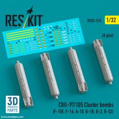 CBU-97/105 Streubomben (4 Stück) 
