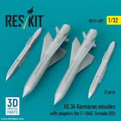 AS.34 Kormoran Missiles with Adapters (2 pcs) für F-104G/Torado IDS 