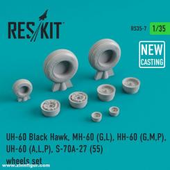 UH-60 Black Hawk/MH-60G/L/HH-60G/M/P/UH-60A/L/P8S-70A-27/55 Roues 