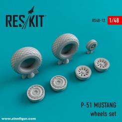 P-51 Mustang Räder Set 