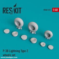 P-38 Lightning Type 2 Wheels Set 
