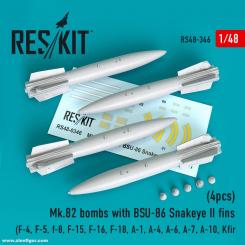 Bombes Mk.82 avec empennage BSU-86 Snakeye II 
