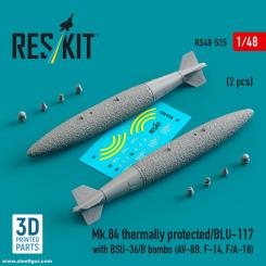 Mk.84 Bomben thermisch geschützt BLU-117 mit BSU-36/B (2 Stück) 