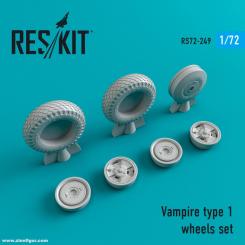 DH.115 Vampire Räder Set Typ 1 