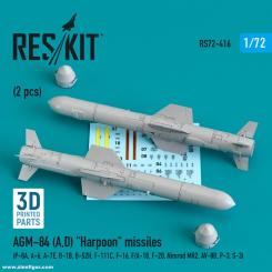 AGM-84A/D Harpoon Raketen (2 Stück) 