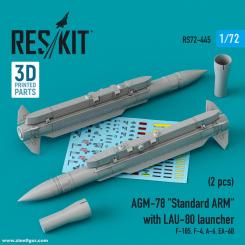 AGM-78 "Standard ARM" mit LAU-80 Startschiene (2 Stück) 